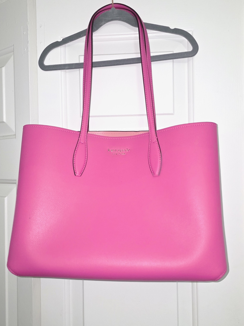 kate spade Hot Pink Leather Tote Bag